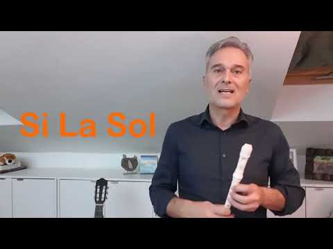 ESERCIZIO n.4 - Si La Sol - Le note sul Flauto dolce.