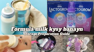 How to make Infant Formula Milk |Baby formula milk kysy bnaye,storage, preparation guide.
