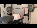 350lb Dead Pin Bench Press Plus Full Workout Session