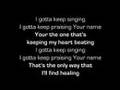 Gotta keep singing 