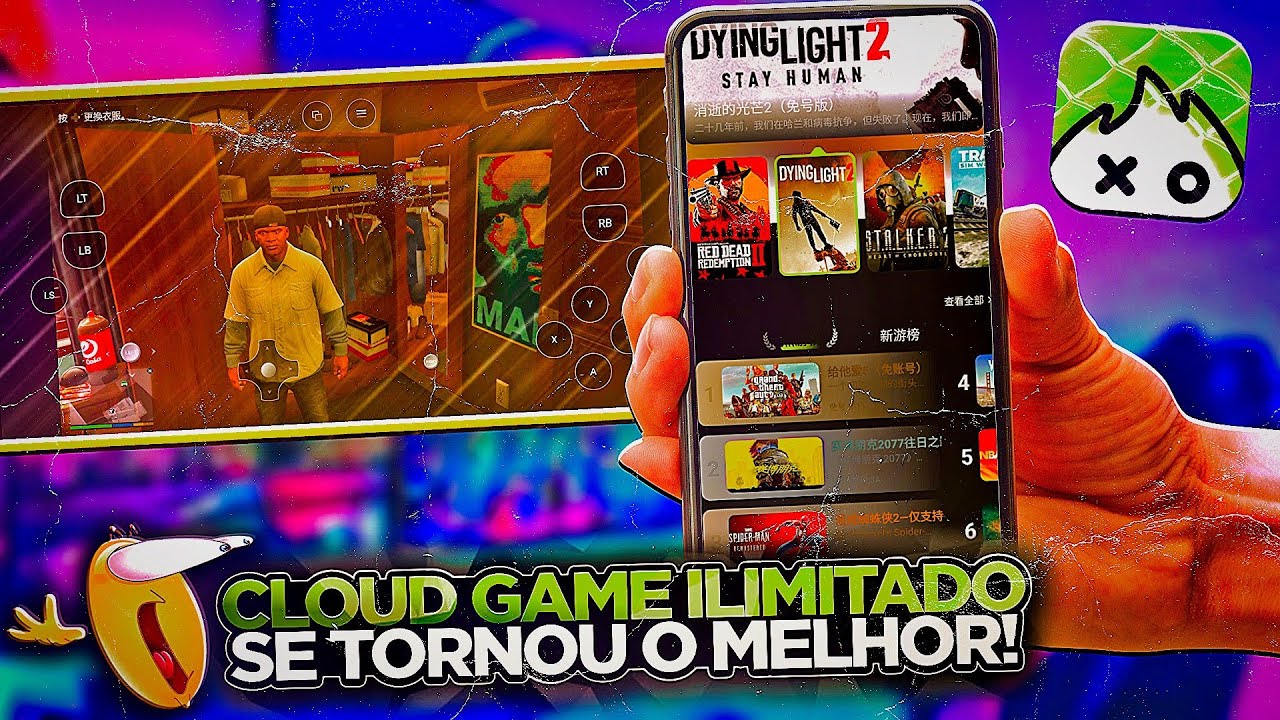 NOVO CLOUD GAME sem PRECISAR de TEMPO PARA JOGAR - Jogue GTA V durante o DIA e NOITE sem ASSINATURA!