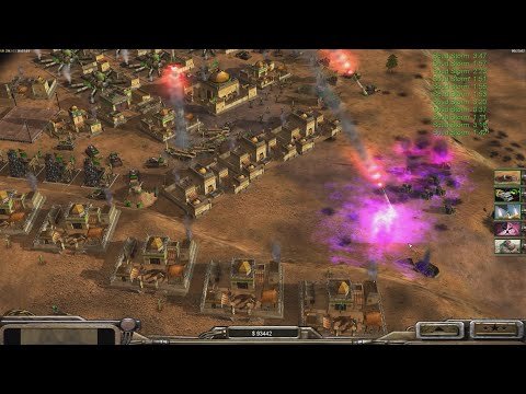 GLA Toxin - Command & Conquer Generals Zero Hour - 1 vs 7 HARD Gameplay