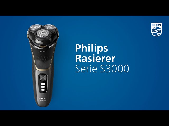 Video Teaser für Philips Rasierer Serie S3000 - Für eine angenehme, gründliche Rasur, selbst bei empfindlicher Haut.