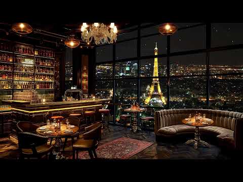 Elegant Jazz Saxophone in Paris Luxury Bar Ambience   Relaxing Background Music for Stress Relief