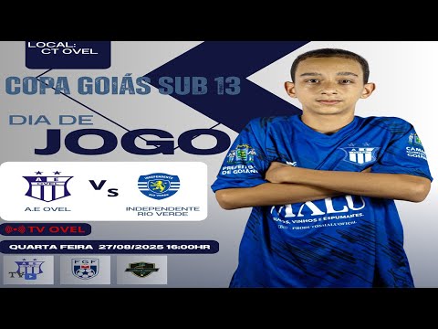 Sub-13  - AE OVEL x Independente RV/GO - 4ª Rodada - Copa Goiás Sub-13 2025 (27-08-2025)