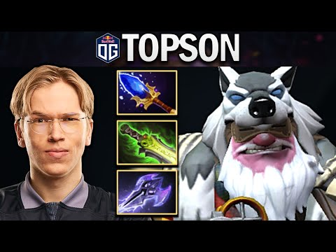 OG.TOPSON SNIPER WITH AGHANIMS - MAGE SLAYER - DOTA 2 7.28 GAMEPLAY