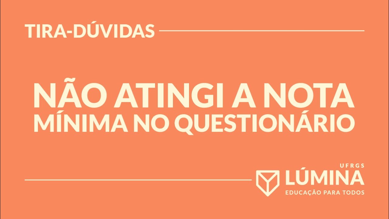 I Didn't Reach the Minimum Score - Lúmina FAQ