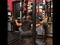 Natural bodybuilder does squats