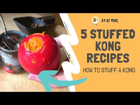 5 Stuffed Kong Recipes: How to Stuff a Kong Dog Toy!