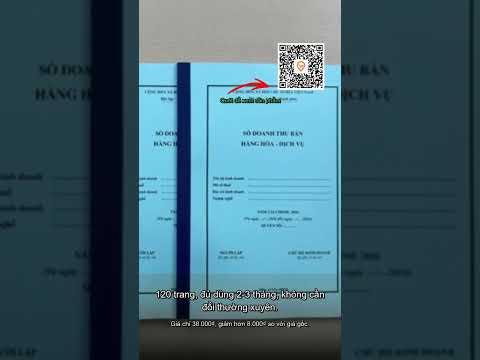 Sổ ghi chép doanh thu bán hàng mẫu S1a S2a cá nhân hộ kinh doanh dễ sử dụng bìa chống nước