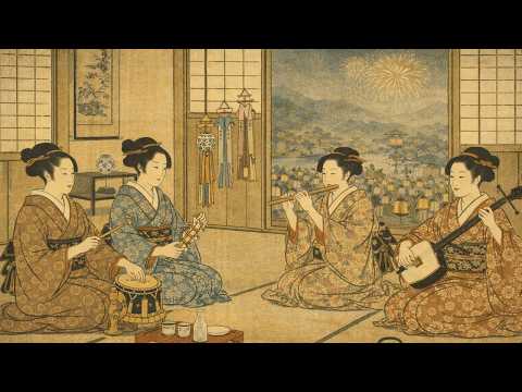 【江戸戦国時代の心安らぐ音楽】Koto x Shamisen 【作業用BGM】【作業用/勉強用/睡眠用】- Music of the Edo Period