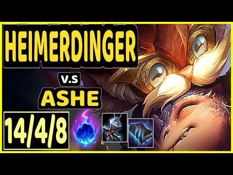 ARROW (HEIMERDINGER) vs ASHE - 14/4/8 KDA BOTTOM ADC CHALLENGER GAMEPLAY - NA