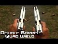 Double Barreled 1911 pistol quad wield rapid fire! 20 rounds in 1.5 seconds in SlowMo| AF2011 (4K)