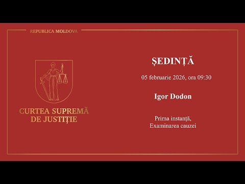 Ședință CSJ 05.02.2026, Igor Dodon