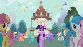 Kadr z teledysku Morgon i Ponyville [Morning in Ponyville] tekst piosenki My Little Pony: Friendship Is Magic (OST)