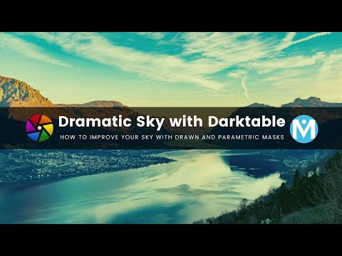 How to create a dramatic sky with darktable [using parametric masks]