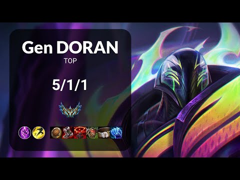 Gen Doran K'Sante vs Olaf TOP - KR CHALLENGER Patch 13.17