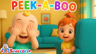 Peekaboo baby rhymes✨ -  Peekaboo Toddlers | Kids Spaceship | Nursery Rhymes & Poem Song