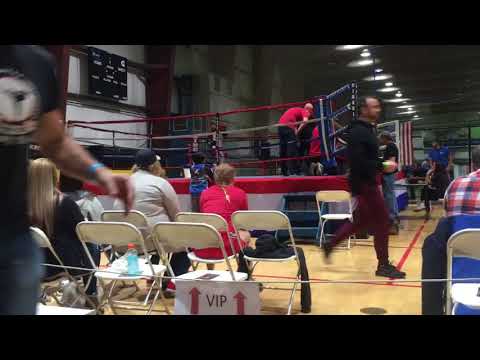 Larry's first Muay Thai match
