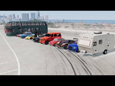 Giant Hammer vs Cars – BeamNG.Drive