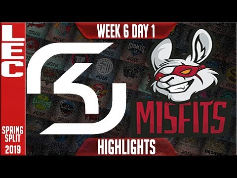 SK vs MSF Highlighhts | LEC Spring 2019 Week 6 Day 1 | SK Gaming vs Misfits