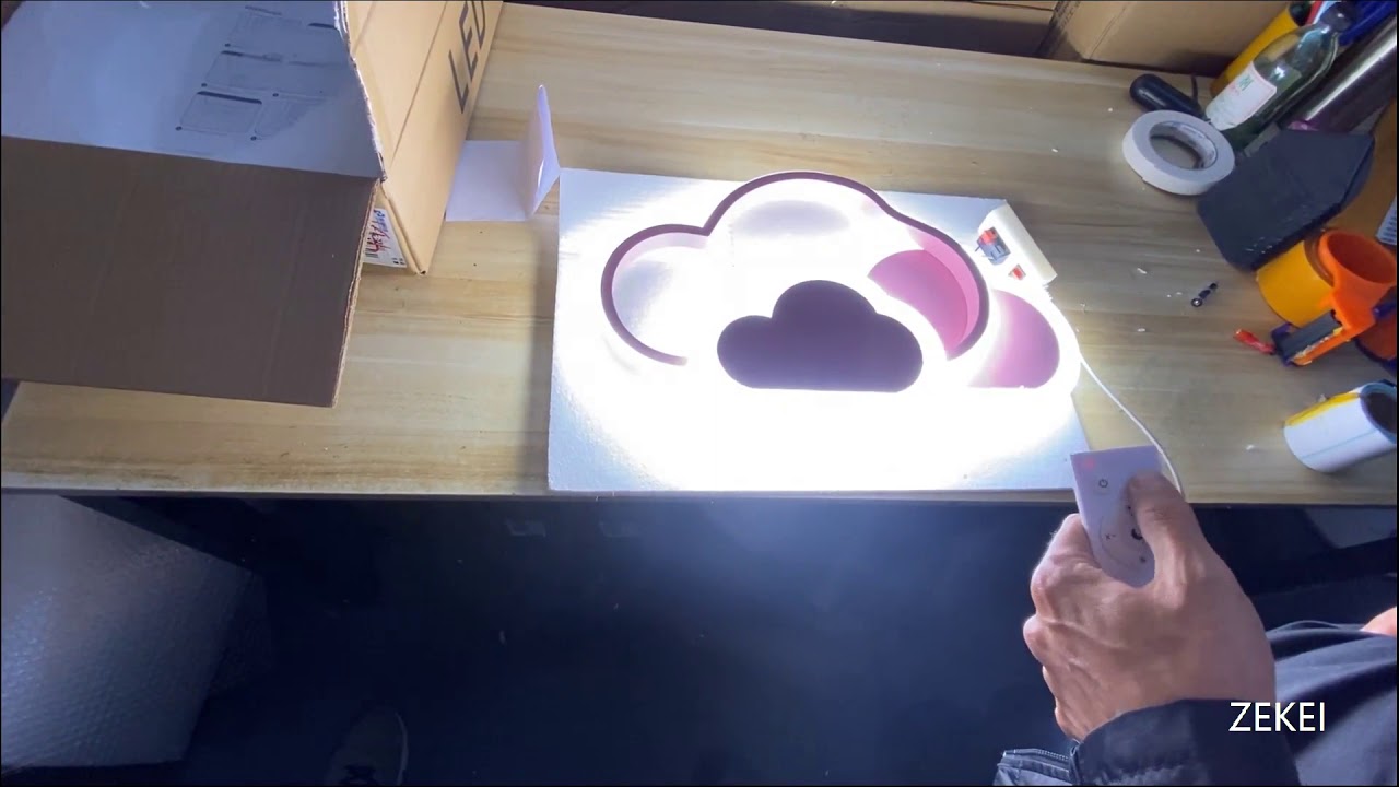 Cloud ceiling lamp with remote control match code ZEKEI&HNMXZ