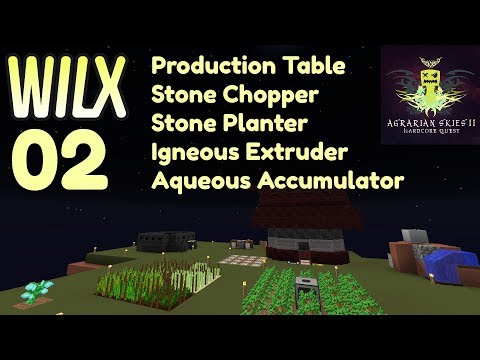 02 - Production Table, Stone Chopper, Stone Planter - Agrarian Skies 2