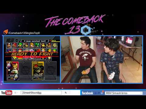The Comeback 13 ssbm - HVST vs Ruben - Top 8 Losers