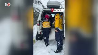 Yoğun Kar Yağışına Rağmen Acil Sağlık Ekipleri Görev Başında