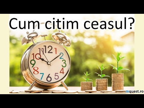 Unitati de masura, timpul, Cum Citim Ceasul? Clasa a IV-a