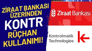 ZİRAAT BANKASI İLE KONTROLMATİK RÜÇHAN KULLANIMI! #borsa #kontr