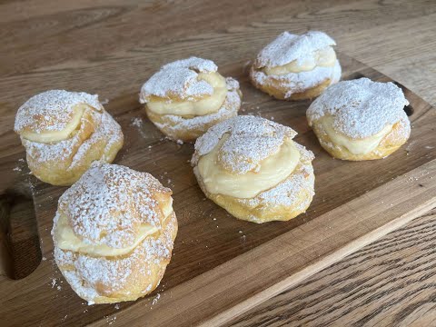 How to Make Cream Puffs, Homemade Cream Puffs