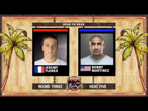 Round 3, Heat 5 - Jeremy Flores vs Bobby Martinez