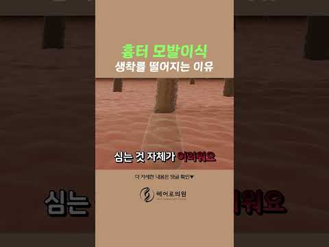 흉터 모발이식이 어려운 이유는 뭘까?!