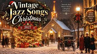 Relaxing Christmas Jazz Songs 2027 🎄 Vintage Oldies, Holiday Classics & Cozy Christmas Ambience