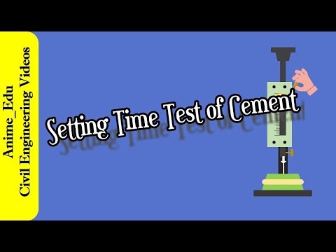 How to Determine the Initial & Final Setting Time of the Cement || Cement Test #2 ||