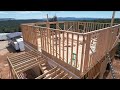 TIMELAPSE - Couple Builds Off Grid Home (Start to Finish in 20 min)