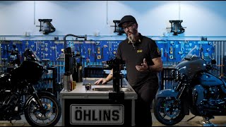 Öhlins Motorcycle Front Fork Kit Installation - FKS 228 - NIX 22 Cartridge Kit