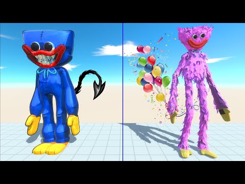 KISSY MISSY VS HUGGY WUGGY. BATTLE BEFORE HALLOWEEN DAY. - Animal Revolt Battle Simulator