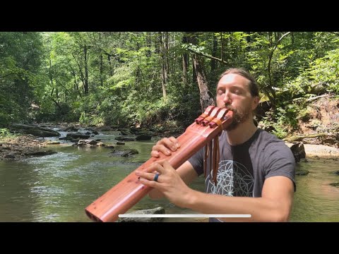 Calming Meditation | 30 Minute Flute & River Meditation | Elemental Flutes