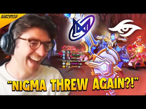 Ceb reacts to "NIGMA vs SECRET" at the EWC MESWA Qualifiers