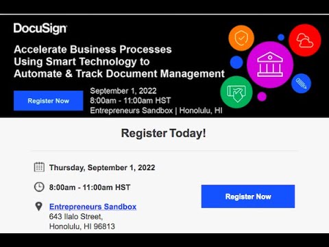 Deena Tearney and Dean Hazama presented how the DCCA digitized paper documents on DocuSign CLM