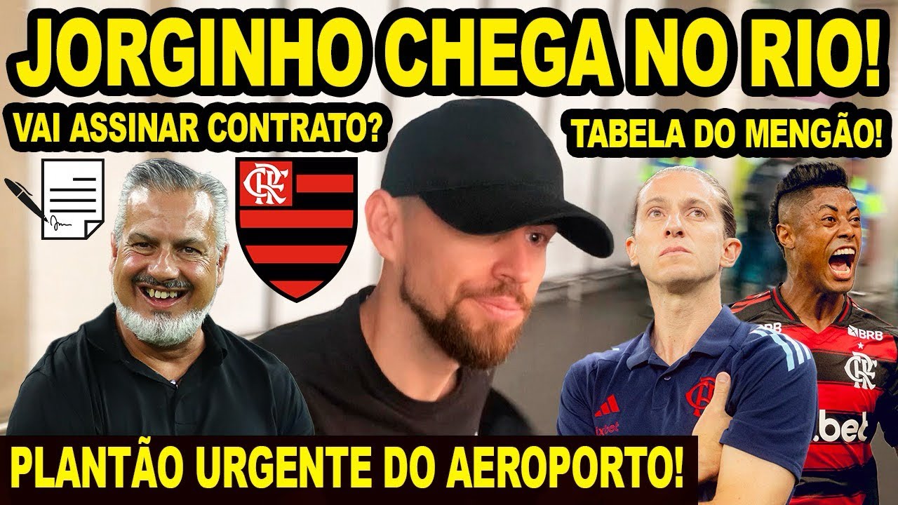 JORGINHO ACABOU DE CHEGAR NO RIO! VAI ASSINAR COM FLAMENGO? TABELA DETALHADA DOS JOGOS DO MENGÃO! E+