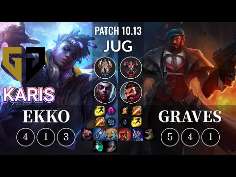 GEN Karis Ekko vs Graves Jungle - KR Patch 10.13