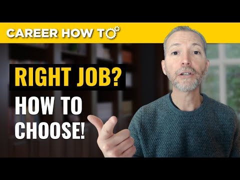 How to Choose the Right Job