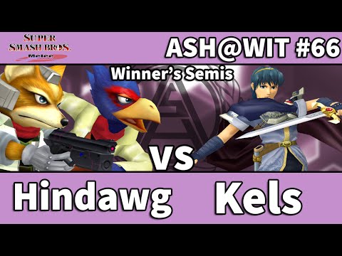 Hindawg (Falco, Fox) vs GHQ | Kels (Marth) - ASH@WIT #66 Melee Winner's Semis