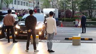 BTS arriving at fansign venue/ April 21 fan meetin