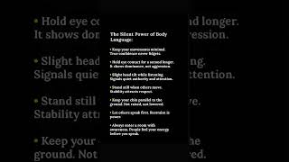 The Silent Power of Body Language #shorts #shortvideo #short #shortsfeed #shortsvideo #shortsviral