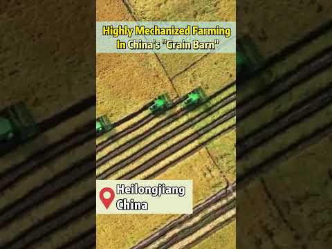 Agricultura altamente #mecanizada na China