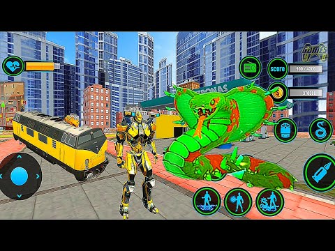 Snake Robot Train Transforming: Wars Robot Game 2021 #4 - Android Gameplay